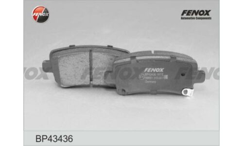 Колодки тормозные дисковые Fenox, задние, комплект на ось (4 шт), арт. BP43436