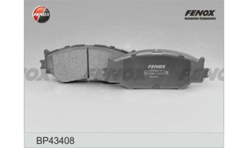 Колодки тормозные дисковые Fenox передние, комплект на ось (4 шт), арт. BP43408