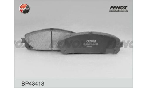 Колодки тормозные дисковые Fenox, комплект на ось (4 шт), арт. BP43413