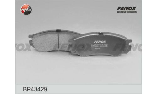 Колодки тормозные дисковые Fenox передние, комплект на ось (4 шт), арт. BP43429