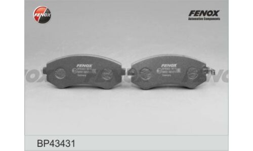 Колодки тормозные дисковые Fenox передние, комплект на ось (4 шт), арт. BP43431