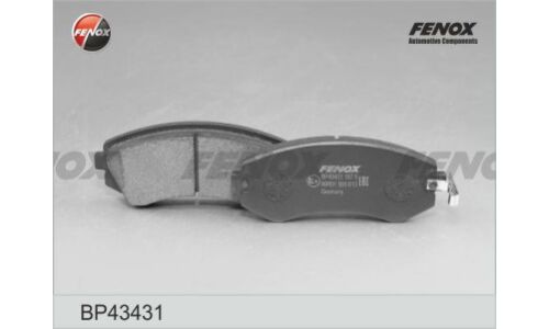 Колодки тормозные дисковые Fenox передние, комплект на ось (4 шт), арт. BP43431