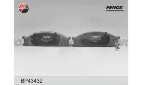 Колодки тормозные дисковые Fenox передние, комплект на ось (4 шт), арт. BP43432