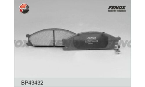 Колодки тормозные дисковые Fenox передние, комплект на ось (4 шт), арт. BP43432