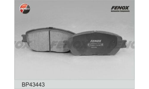 Колодки тормозные дисковые Fenox передние, комплект на ось (4 шт), арт. BP43443