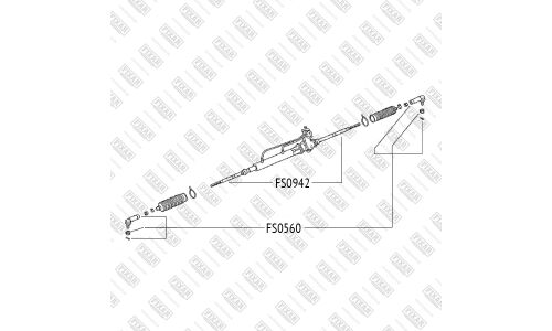 Наконечник рулевой тяги Fixar, арт. FS0560