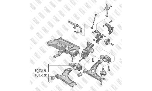 Рычаг подвески FIXAR, передний, левый, арт. FQ0362L