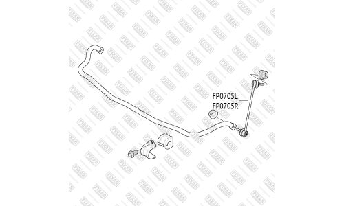 Стойка стабилизатора (линк) Fixar, передняя, правая, арт. FP0705R