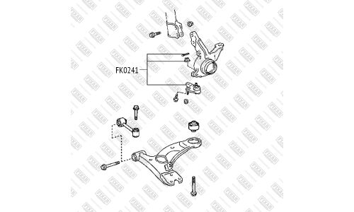 Опора шаровая Fixar, передняя, нижняя, арт. FK0241