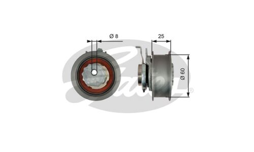 Ролик привода ГРМ Gates PowerGrip натяжной, арт. T43247