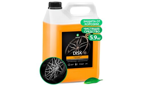 Очиститель колёсных дисков Grass Disk, с ингибитором коррозии, канистра 5.9кг, арт. 125232