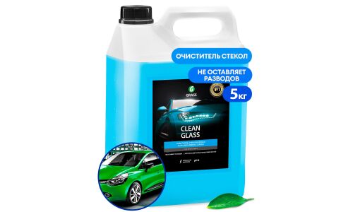 Очиститель стёкол и зеркал Grass Clean Glass, с антистатическим эффектом, канистра 5кг, арт. 133101
