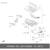 Фильтр воздушный Hyundai/Kia, арт. 28113-G6000