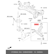 Сайлентблок рычага подвески | перед прав/лев Hyundai/Kia, арт. 54584H5000