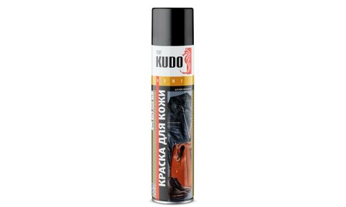 Краска для гладкой кожи Чёрная 400 мл KUDO, арт. KU-5241