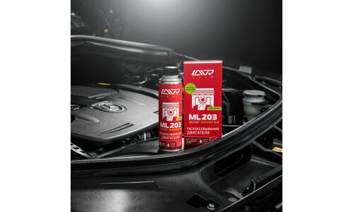 Раскоксовыватель Lavr ML203 Novator Ultra-Fast Engine Carbon Cleaner, для бензиновых и дизельных двигателей от 2000см³, бутылка 320мл (+шприц), арт. Ln2507