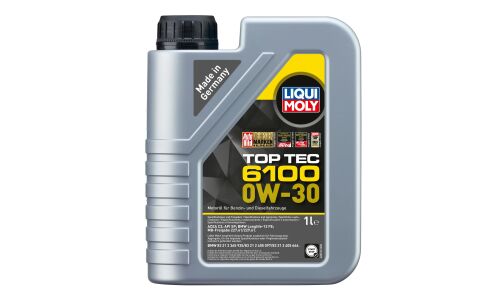 Масло моторное Liqui Moly Top Tec 6100 0w30, синтетическое, ACEA C2, универсальное, 1л, арт. 20777