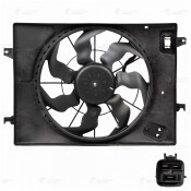 Вентилятор охлаждения радиатора Luzar, с кожухом, для Hyundai Tucson, KIA Sportage, арт. LFK 0885