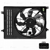 Вентилятор охлаждения радиатора Luzar, для Hyundai i35, KIA Sportage, арт. LFK 08S5