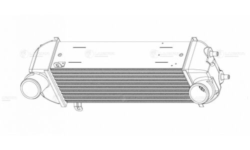 ОНВ (радиатор интеркулера) для а/м Kia Sorento (09-)/Hyundai Santa Fe (12-) 2.2CRDi Luzar, арт. LRIC 082F0