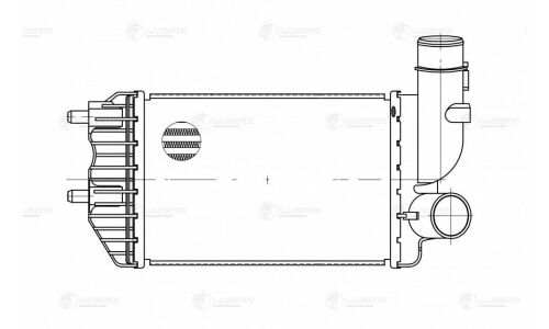 Радиатор интеркулера) для а/м Fiat/Sollers Ducato (94-) Luzar, арт. LRIC 1650