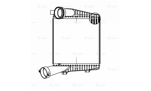 ОНВ (радиатор интеркулера) для а/м VW Touareg (02-)/Touareg II (10-) левый Luzar, арт. LRIC 1855