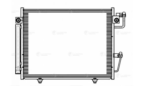Радиатор кондиционера Luzar с ресивером, арт. LRAC 11189
