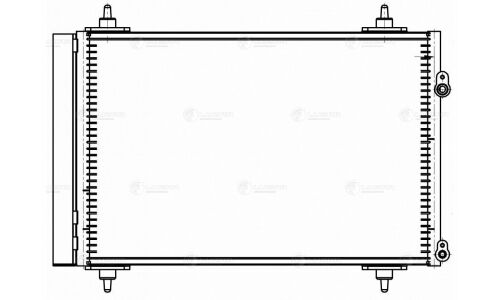 Радиатор кондиц. с ресивером для а/м Peugeot/Citroen 308 (07-)/C4 (10-) Luzar, арт. LRAC 20GH