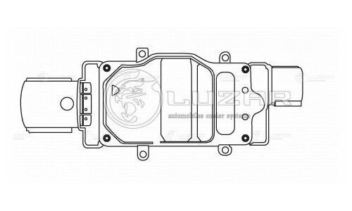 Модуль управления вент. охл. для а/м Ford Focus III (11-)/Kuga II (13-) Luzar, арт. LFR 1075