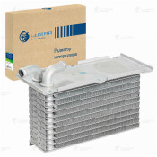 ОНВ (радиатор интеркулера) для а/м VW Golf VI (08-)/Skoda Octavia (09-) 1.4TSi Luzar, арт. LRIC 189C