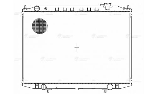 Радиатор охлаждения двигателя Luzar, для Nissan NP300, арт. LRc 1432