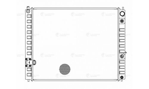 Радиатор охлаждения двигателя Luzar, для Infiniti FX35 / QX70, арт. LRc 14F0A