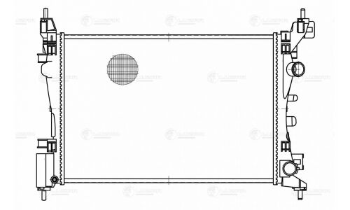 Радиатор охлаждения двигателя Luzar, для Opel Corsa D, арт. LRc 2140