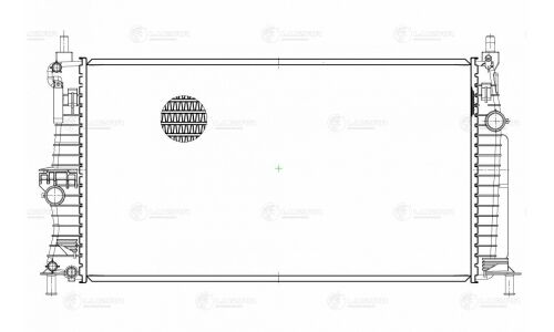 Радиатор охлаждения двигателя Luzar, для Mazda 3, арт. LRc 251Z6