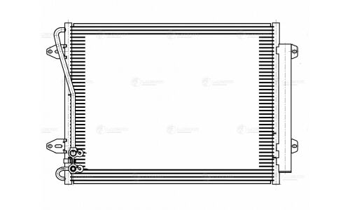 Радиатор кондиционера Luzar с ресивером, арт. LRAC 181D