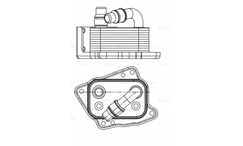 Радиатор масл. для а/м BMW 3 (E46) (98-)/3 (E90) (05-)/X3 (04-) 1.6i/1.8i/2.0i Luzar, арт. LOc 2667