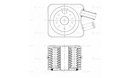 Радиатор масл. для а/м VW Passat B5 (96-) 1.8i/2.0i/1.9TDi Luzar, арт. LOc 1828