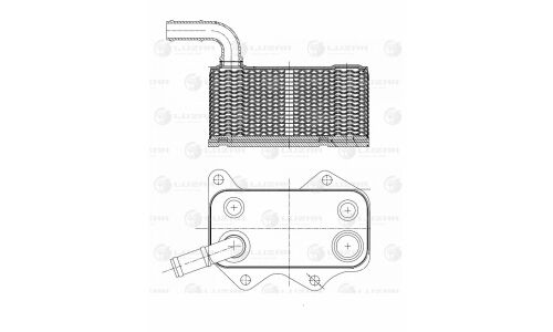 Радиатор масл. для а/м VW Passat B6 (05-) 2.0FSi Luzar, арт. LOc 1811