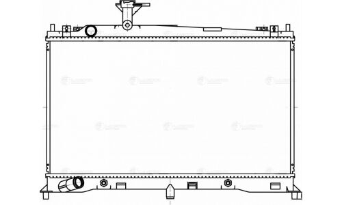 Радиатор охлаждения двигателя Luzar, для Mazda 6, арт. LRc 251FA