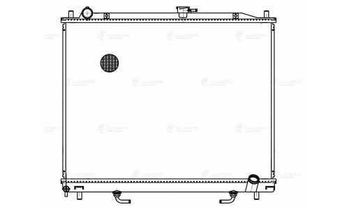 Радиатор охлаждения двигателя Luzar, для Mitsubishi Pajero, арт. LRc 11189