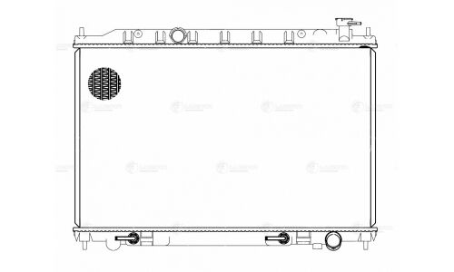 Радиатор охлаждения двигателя Luzar, для Nissan Murano, арт. LRc 141CA