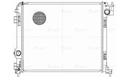 Радиатор охлаждения двигателя Luzar, для Nissan Qashqai, арт. LRc 14EA