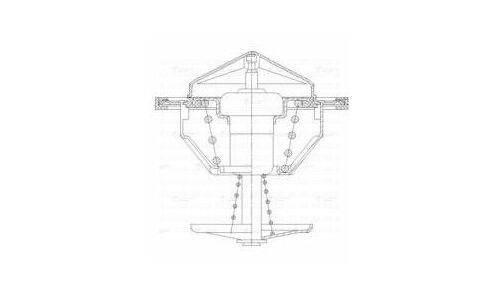 Термостат для а/м ГАЗ/КАМАЗ Евро-2 (обрезин. клапан) (82°С) Luzar, арт. LT 03275
