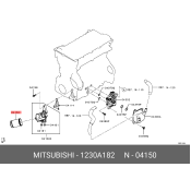 Фильтр масляный Mitsubishi, арт. 1230A182