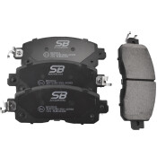 Колодки тормозные дисковые SB NAGAMOCHI, передние, комплект на ось (4 шт), арт. BP22002