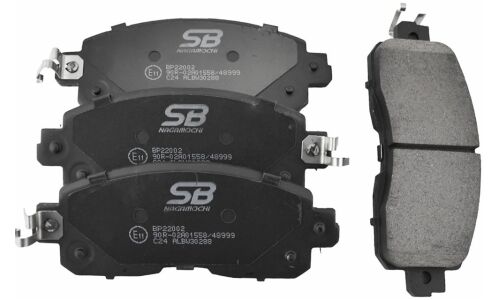 Колодки тормозные дисковые SB NAGAMOCHI, передние, комплект на ось (4 шт), арт. BP22002