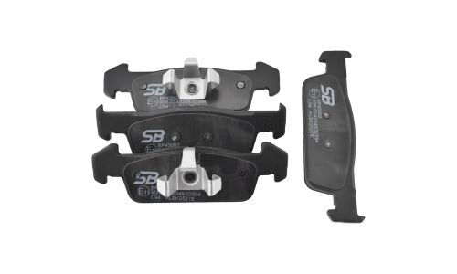 Колодки тормозные дисковые SB NAGAMOCHI, передние, комплект на ось (4 шт), арт. BP43002