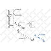 Тяга рул.+нак. л. KIA Retona 99> | перед лев Stellox, арт. 55-53007-SX