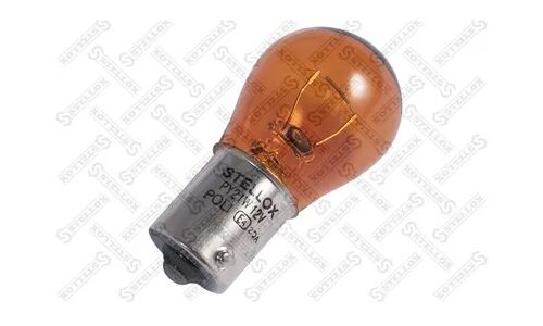 Лампа Stellox PY21W (BAU15s, S25), 12В, 21Вт, оранжевая, 1 шт, арт. 99-39039-SX