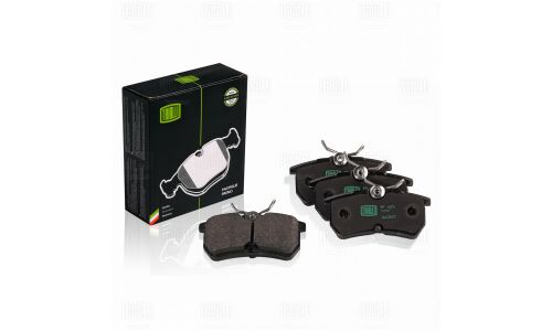 Колодки тормозные дисковые Trialli, задние, комплект на ось (4 шт), арт. PF 1071